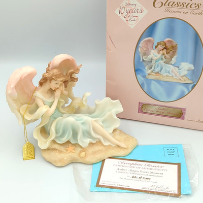 Seraphim Classics Amber #80797 Enjoy Every Moment Angel Figurine w/ Box & COA