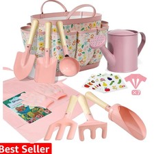 Kids Gardening Set 14Pcs Gardening Tools for Kids with Tote Bag,Watering Can,...
