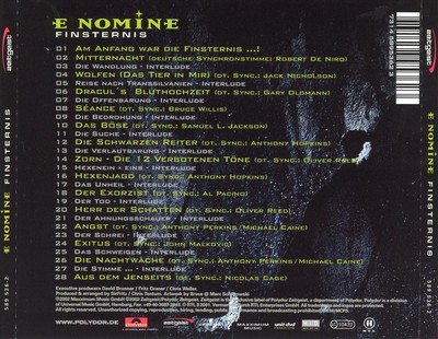 E NOMINE - FINSTERNIS NEW CD