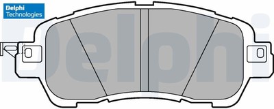 Delphi LP3189 Bremsbelagsatz für Scheibenbremse Bremsbelagsatz für Mazda 