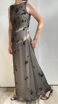 Mieka Beaded Dress Size 6 Black