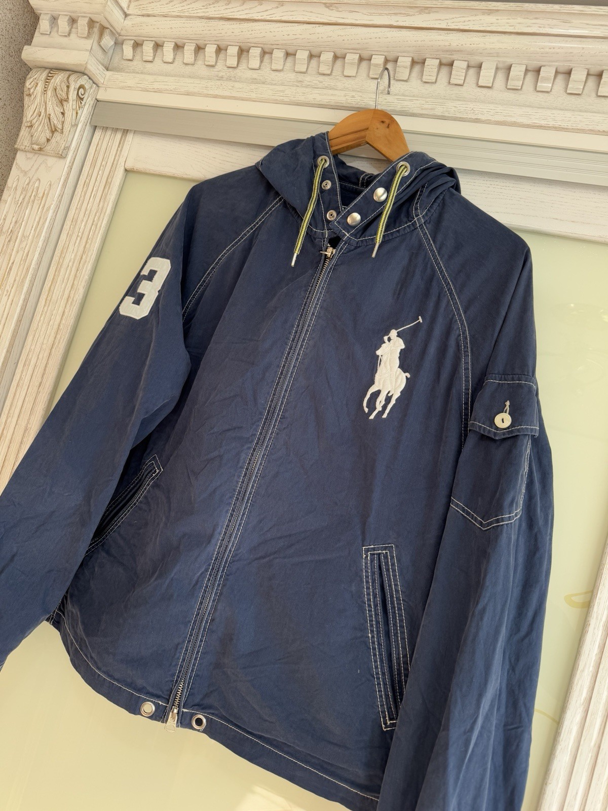 Costume da bagno giacca pony grande Polo Ralph Lauren vintage anni 90 taglia L
