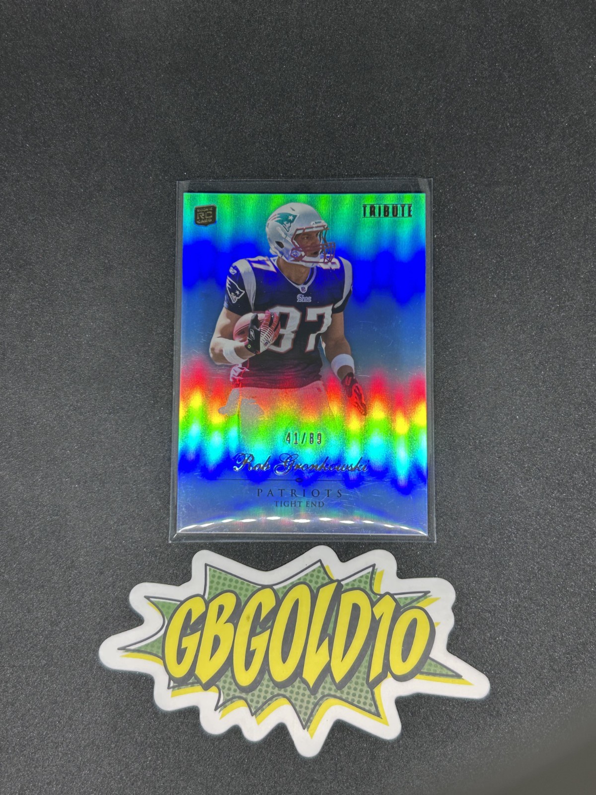 Rob Gronkowski Topps Tribute #23 Blue