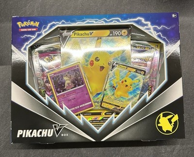 Pokémon Pikachu V Box 2x Evolving Skies 1x Fusion 1x Brilliant Stars