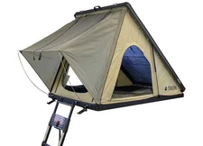 Overland 18119935 LD TMON Clamshell Aluminum Roof Top Tent, 2 Person, Tan/Green