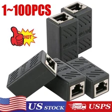 RJ45 Inline CouplerCat7/Cat6/Cat5e Ethernet Network lot Cable Extender Connector