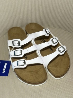 Birkenstock New Florida White Birko Flor Narrow Width 37 US 6