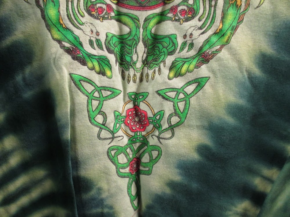 Vintage 2002 Grateful Dead Celtic Tie Dye Long Sleeve Graphic Shirt Size L image 4