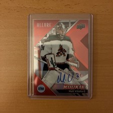 Matt Villalta 2024-25 Allure Hockey Red Rainbow Rookie Auto RC Utah Mammoth NHL