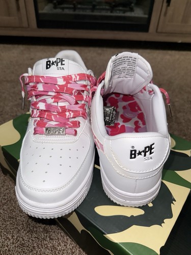 A Bathing Ape Bape Sta Low White ABC Camo Pink (2021) - Picture 5 of 6