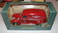 ERTL Anheuser Busch 1938 Panel Truck Bank 1:25 Diecast Metal 1993 MIP Red 591