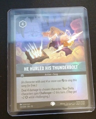 He Hurled His Thunderbolt (Epic) 222/204 Whispers in the Well Holo