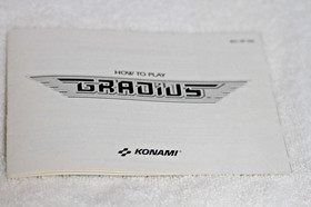 Gradius Nintendo NES System Cartridge, Manual & Sleeve Authentic Tested