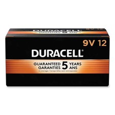 Duracell MN1604BKD 9V CopperTop Alkaline Batteries 12/Box New