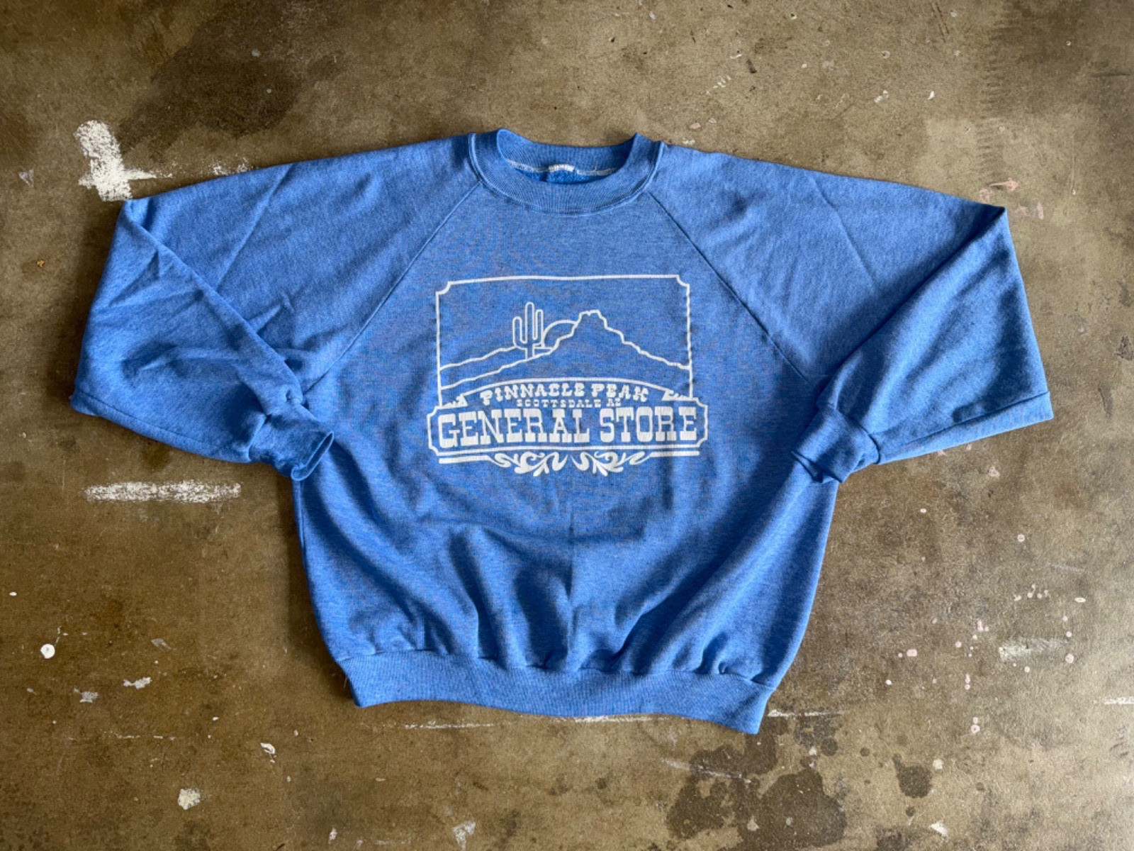 70s VINTAGE PINNACLE PEAK GENERAL STORE SWEATSHIRT SZ M SCOTTSDALE ARIZONA 80s