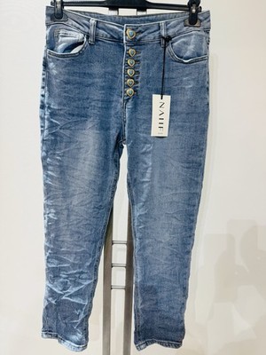 NAIIF Stretch Jeanshose Damen Blau Gr.M38 Neu mit Etikett Lange 92cm