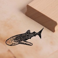 Motivstempel Walhai Hai - Stempel 58 X 28 Mm