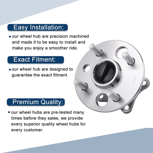 Pair Rear Wheel Bearing Hub Assembly For Geo Prizm 93-97 Toyota Corolla 1993-02 - Foto 3 di 9