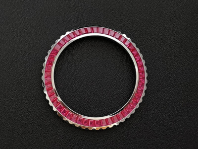 Watch part Alloy Cubic Zirconia Bezel for SEIKO SKX007/009 SRPD51