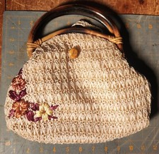 Vintage Macrame Purse Handbag Hippie Bag Round Handles Philippines