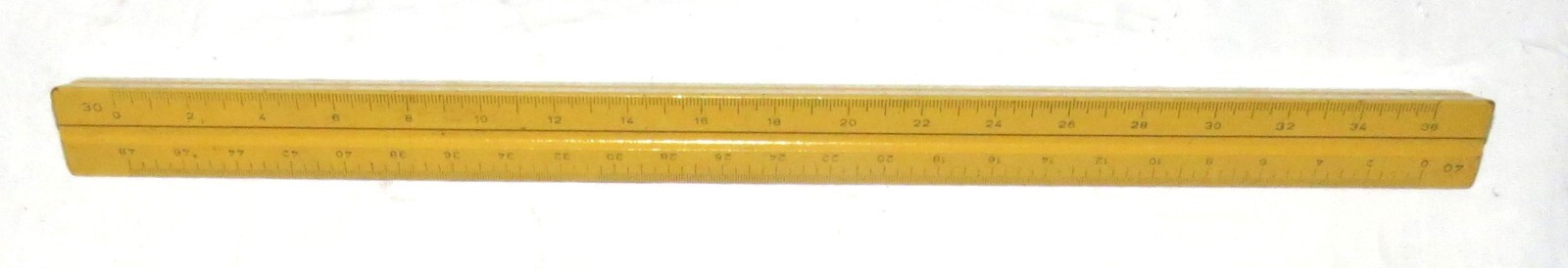 One Foot Extendable Ruler Ionic Germany 56 3851 Three Sided Triangular Wooden One Foot Ruler ...