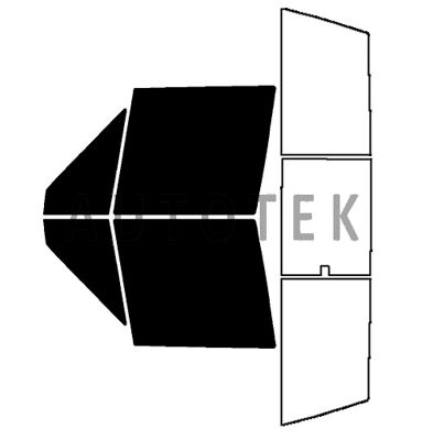 PreCut Film Front Two Door Windows Any Tint Shade For Jeep Comanche 1986-1992