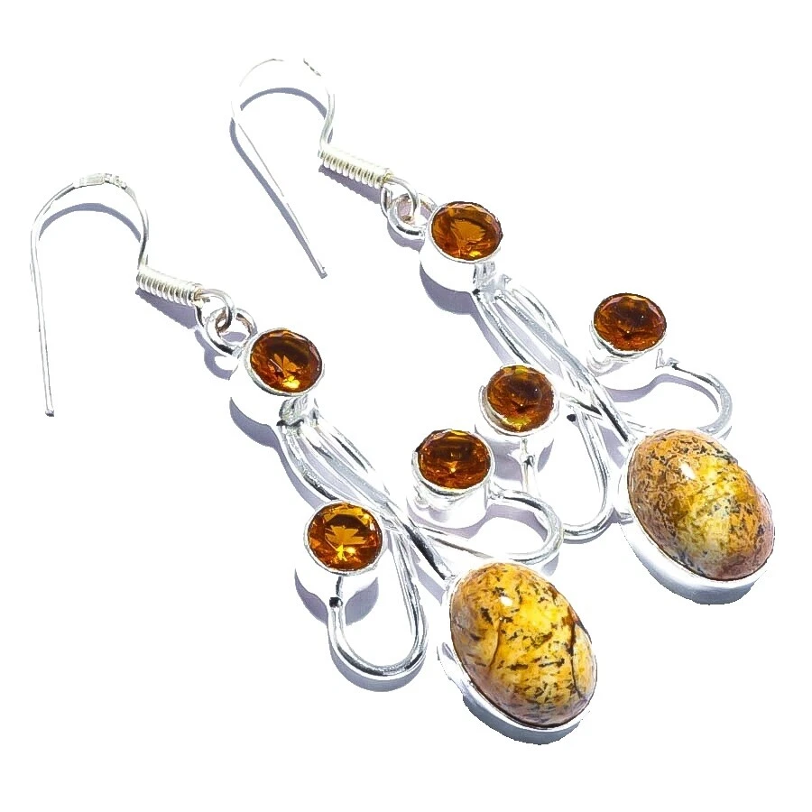 Jasper Stone Brass Fashion Jewelry