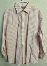 Charles Tyrwhitt 18/37 Shirt Non Iron Slim Fit Pink Gingham