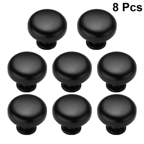 8 Pcs Industrial Style Handle Black Door Handles Dresser Pulls Wardrobe