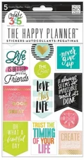 Me & My Big Ideas Happy Planner Stickers 5 Sheets/Pkg Life Quotes PPS-61 MAMBI