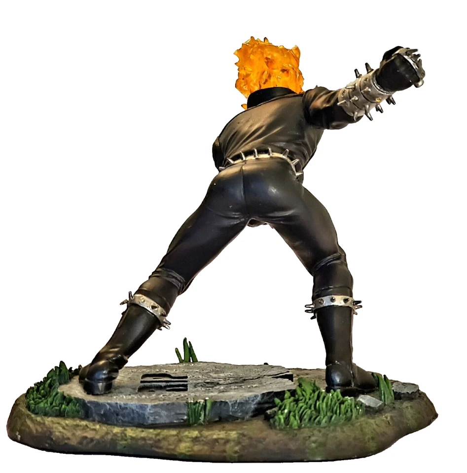 Ghost Rider Marvel Heroes Corgi Limited Estatua de Metal Pintada a Mano #1969/2500 Foto 3 de 4