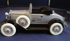 LIBERTY CLASSIC FORD MODEL A ROADSTER STOCK 1534-LOCKABLE COIN BANK 1:25 NOS