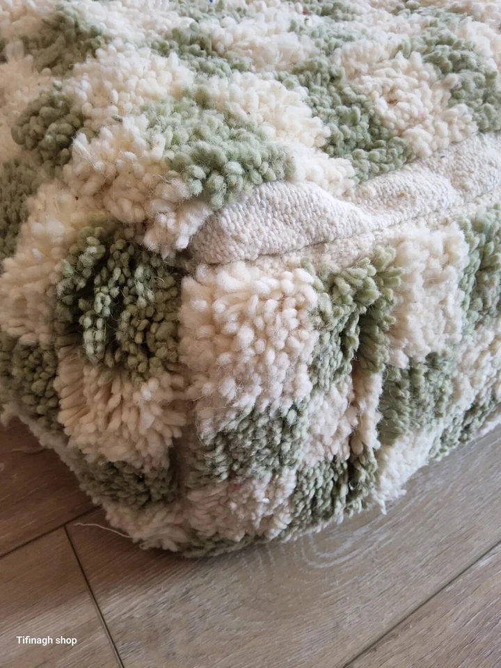 Pouf beni ouarain damier - Photo 2/2