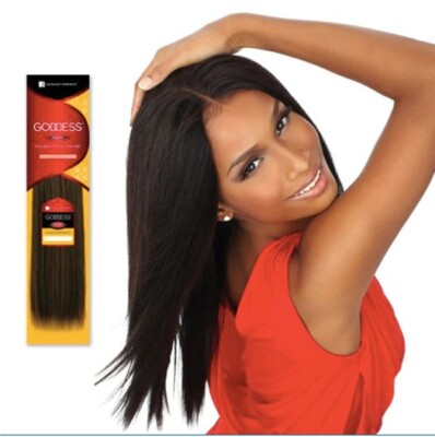 Goddess Original Remi 100% Human Hair Weave - Yaki Weaving-Color #1-10''-ORIGINAL