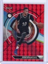 Ben Simmons 2024 Topps Finest Red Geometric Refractor /10 #6