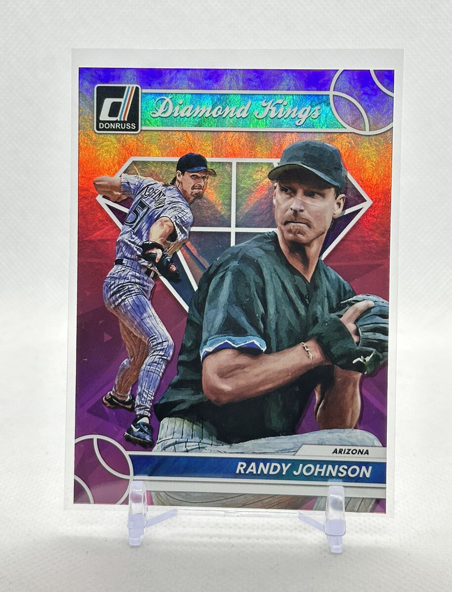 Randy Johnson 2023 Donruss Diamond Kings #11 Holo Pink Arizona ...