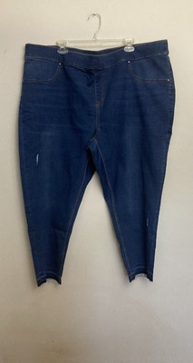 Terra & Sky Denim pull on Jeans 3x Mid high rise Tummy Control Stretch Ankle