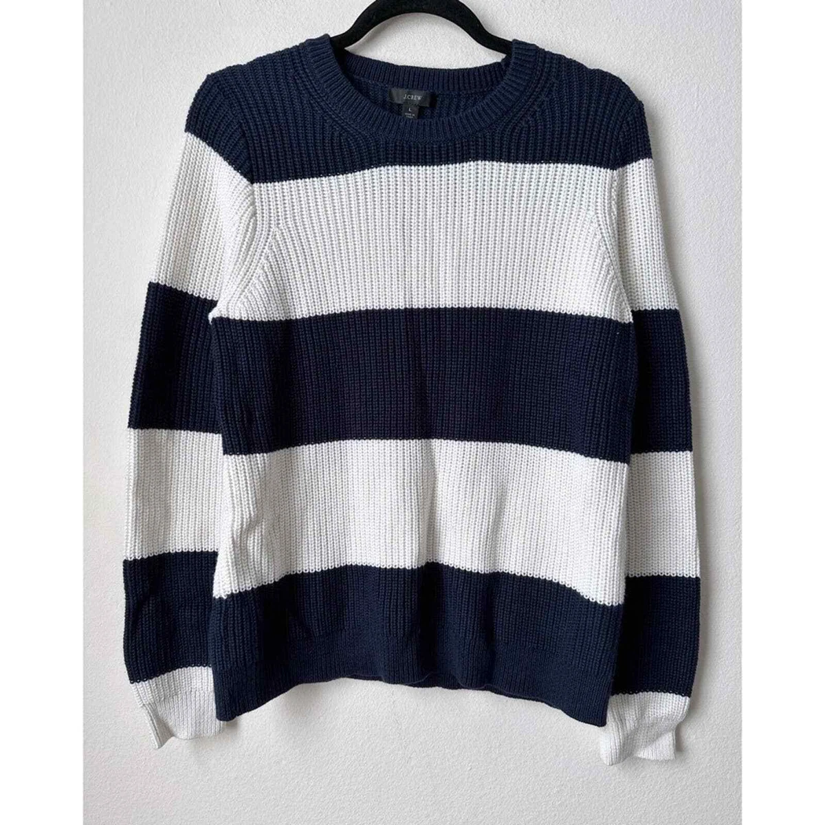 j crew striped cashmere sweater