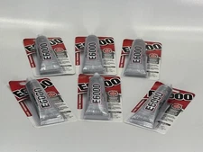 Pack of 6 - E6000 Industrial Strength Adhesive | Clear | 2 fl oz