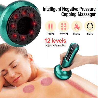 Electric Cupping Massager Vacuum Suction Cup GuaSha Anti Cellulite Beauty Tool