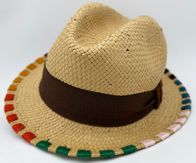 PAUL SMITH SEHR FLEXIBLER LEICHTER HUT / FEDORA GR-M NEU MIT ETIKETT SELTEN Made in Italy