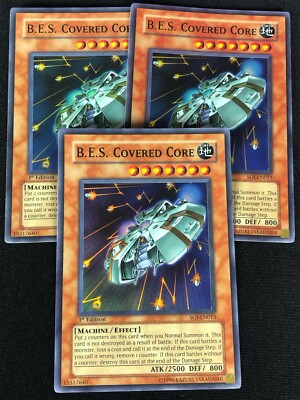 YUGIOH B.E.S. COVERED CORE SOI-EN013 1ST SUPER X3 (NM)