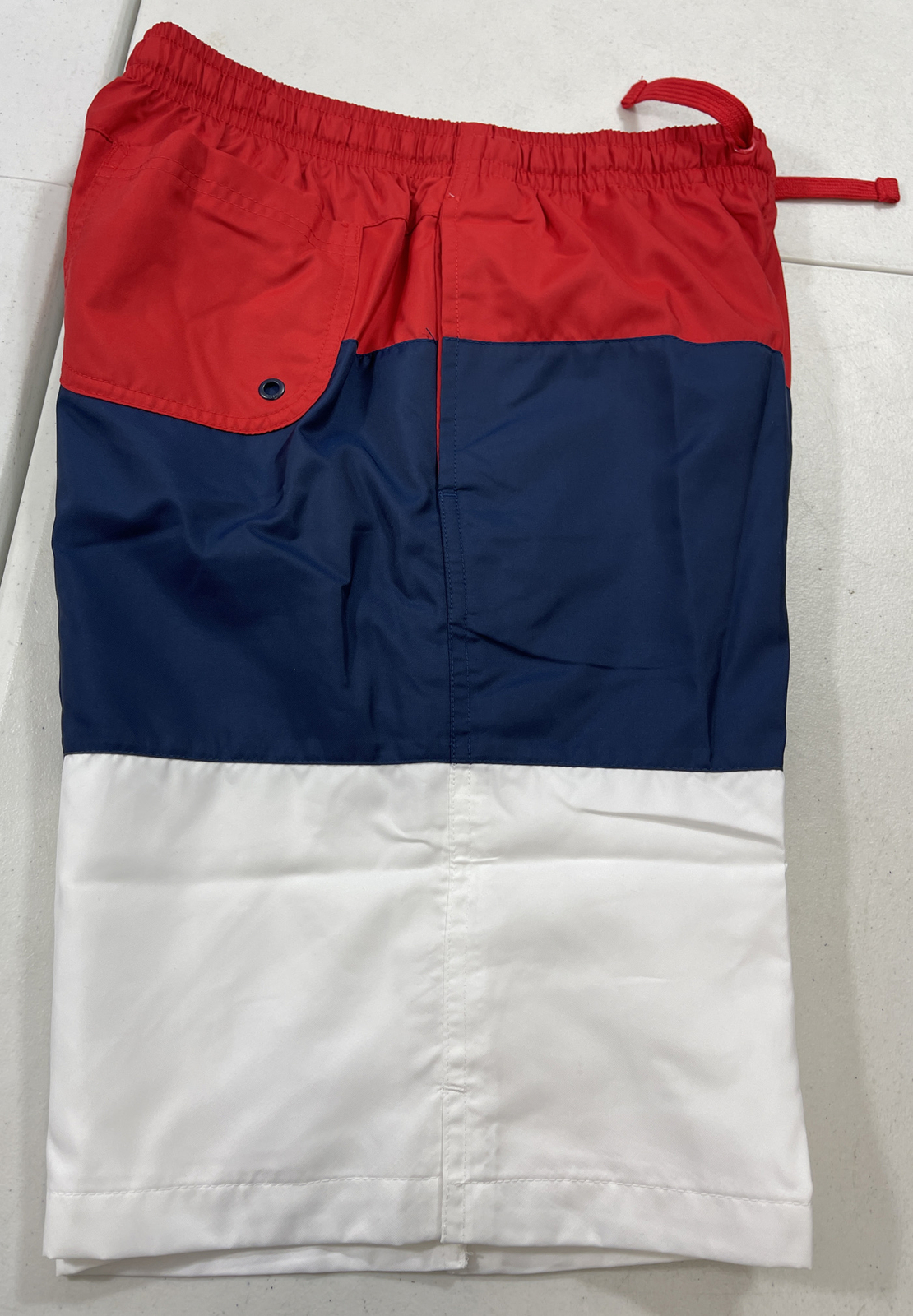 Boy’s Nike Sportswear White Red Blu Woven Casual Shorts CW1021657