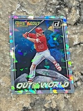 2018 Panini Donruss Out of this World Crystals Mike Trout #OW3 LA Angels Card