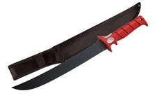 18" Bubba Flex Fillet Knife Carbon Steel Blade Red Textured Nonslip Handle