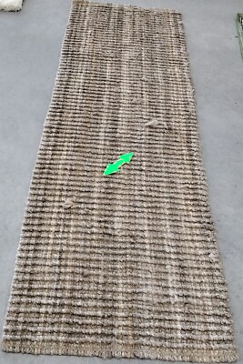 NATURAL / GREY 2'-6'' X 8' Broken Thread Rug, Reduced Price 1172754330 NF447M-28