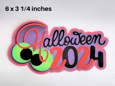 HALLOWEEN 2024 TITLE cute boy girl premade paper piecing 3D die cut by Rhonda