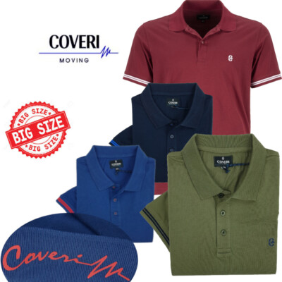 Herren Poloshirt Kurzarm mit Knöpfen Übergrößen Reine Baumwolle BEZÜGE 3X 4X 5X 6X