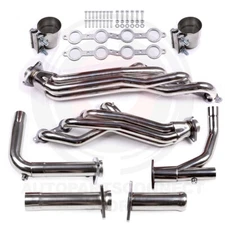 FOR CHEVY/GMC GMT900 4.8/5.3/6.0 STAINLESS STEEL LONG TUBE HEADER EXHAUST+Y-PIPE