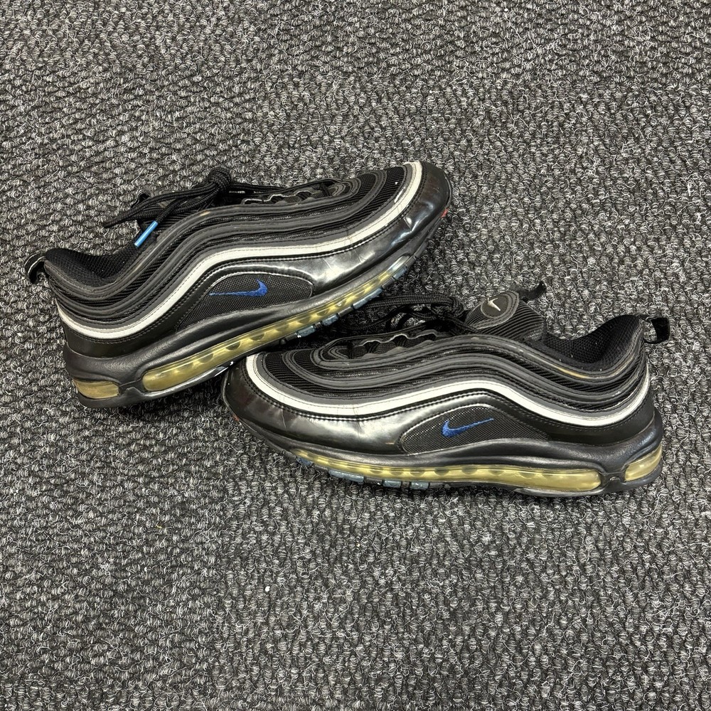 Nike Air Max 97 Mens Size 11.5 Black Blue Red Sapphire Metallic Running Shoes 312641-042